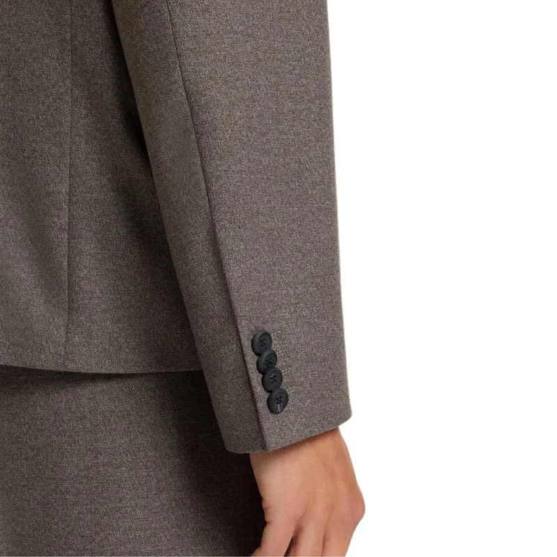 HUGO BOSS Business Suit Coat Unisex Brown-4
