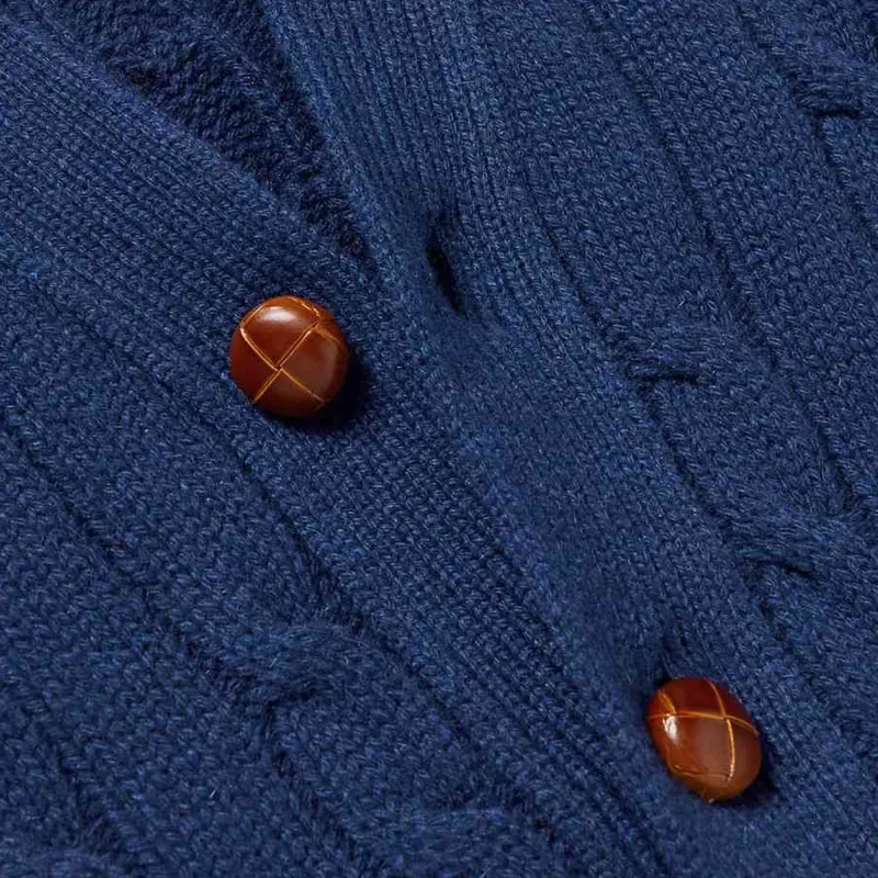 GUCCI Cashmere And Wool Cable Knit Cardigan-5