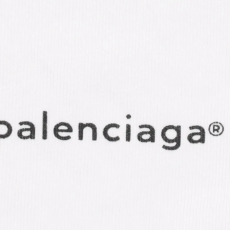 Balenciaga Small Logo Print Regular Fit Cotton T Shirt-2