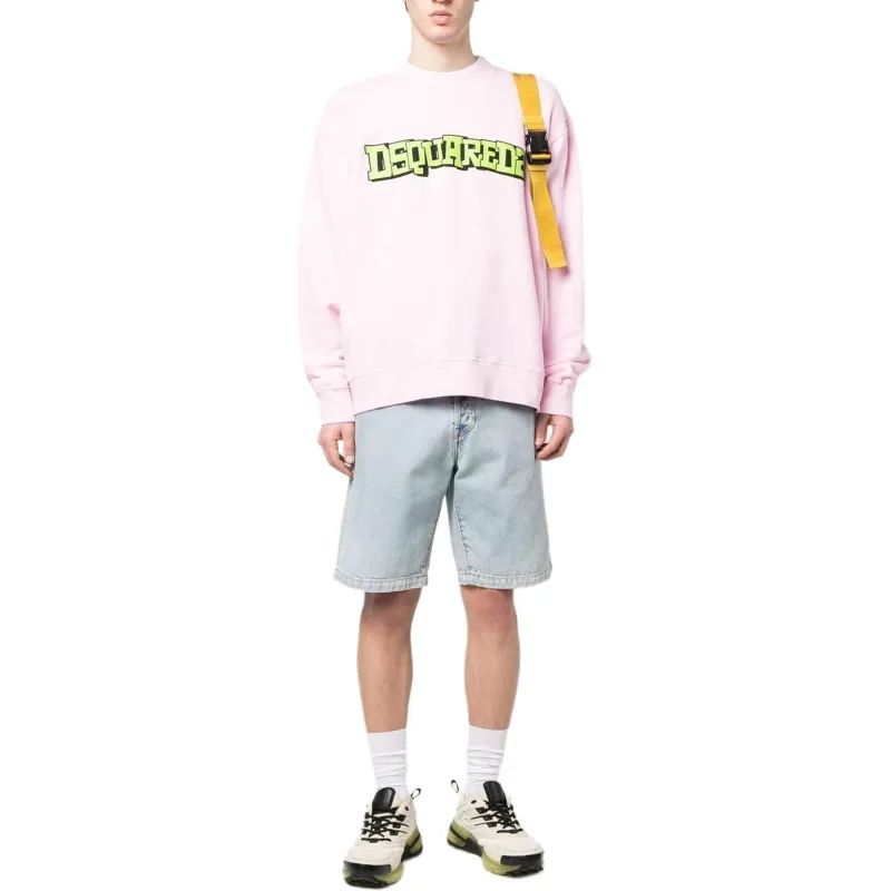 DSQUARED 2 Logo Printed Crewneck Sweatshirt-1