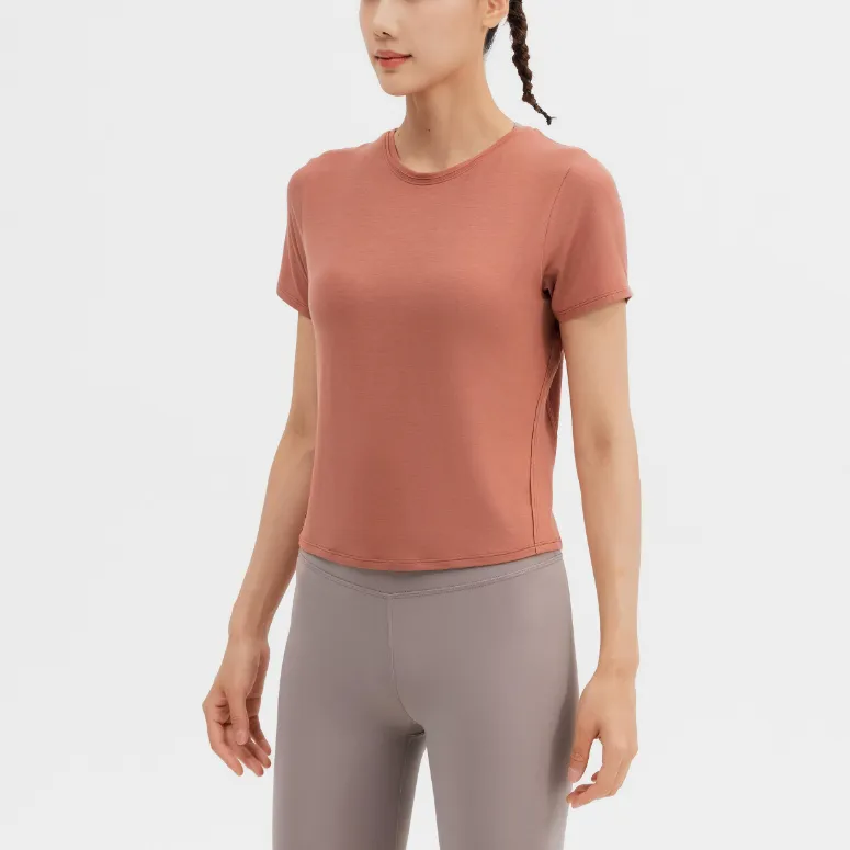 DECATHLON T Shirt Women's Brick Red-4