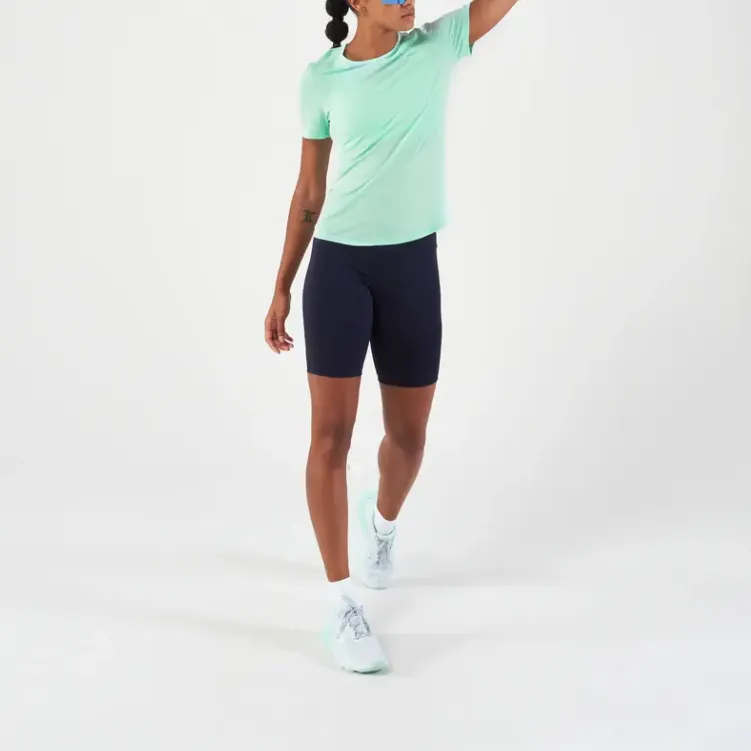 DECATHLON T-Shirt Women's Light Grass/Sky Blue-2