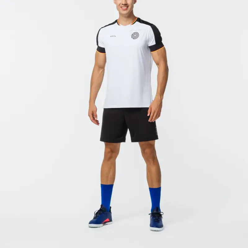 DECATHLON KIPSTA FF500 Soccer Jerseys Men's Snow/Black-6
