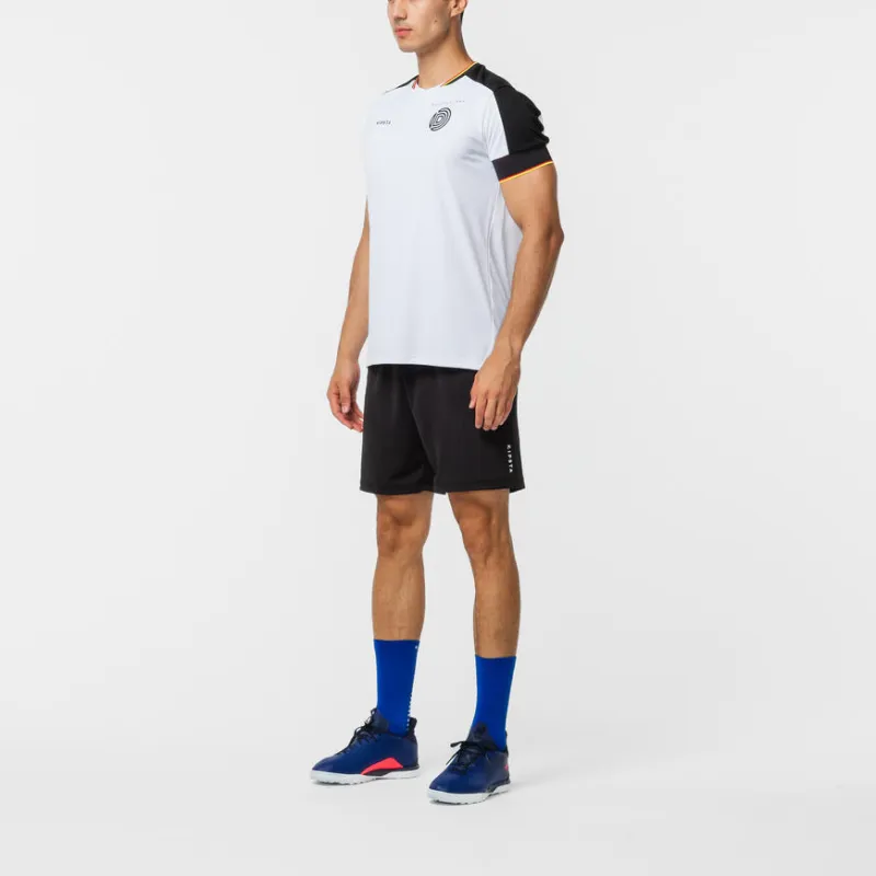 DECATHLON KIPSTA FF500 Soccer Jerseys Men's Snow/Black-8