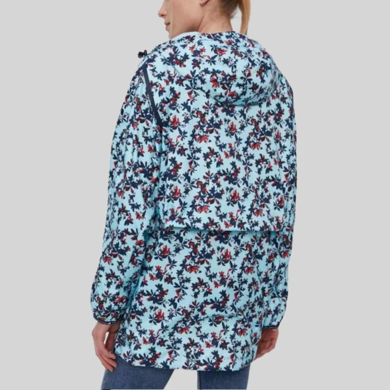 Adidas Women's Stella Mccartney Floral Print Jacket Blue-1