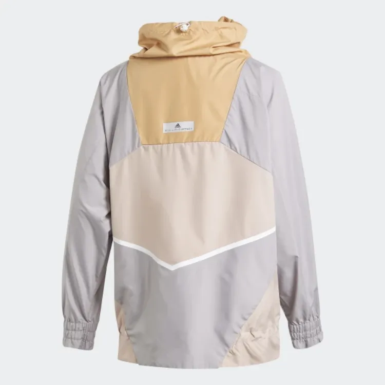 Adidas x Stella McCartney Adizero Jacket Women's Pearl Gray/Brown Yellow/Ice Pink-1
