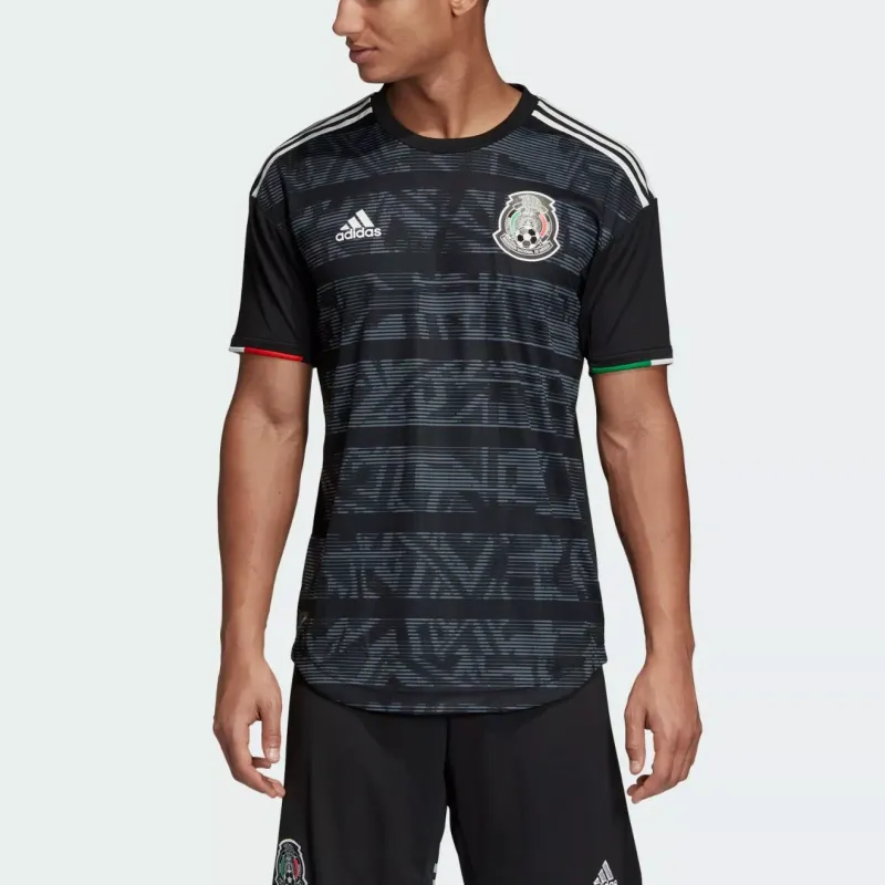Adidas Mexico Soccer Jerseys 2019 Season Mexico Hirving Lozano No. 22 Size Unisex Black Gray Color-1