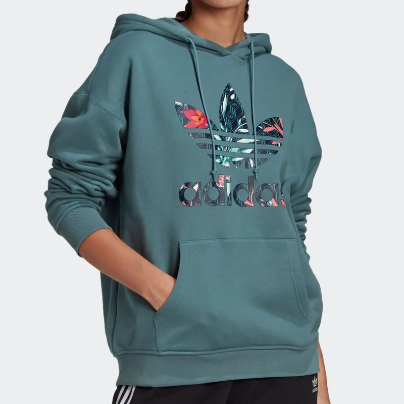 Adidas Originals Sweatshirt Women's Gray Green-2