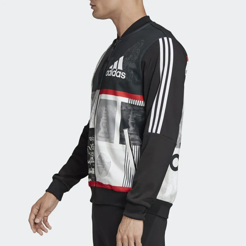 Adidas Jackets & Coats Men's Black And White Print-3