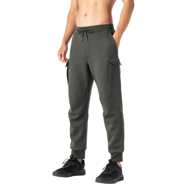 DECATHLON 520 Knitted Sweatpants Men's Dark Green-1