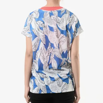 Adidas T Shirt Women's Multicolor/Blue White
