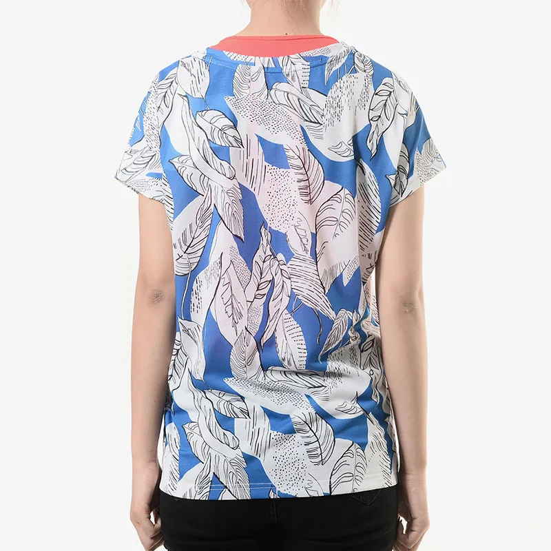 Adidas T Shirt Women's Multicolor/Blue White-1