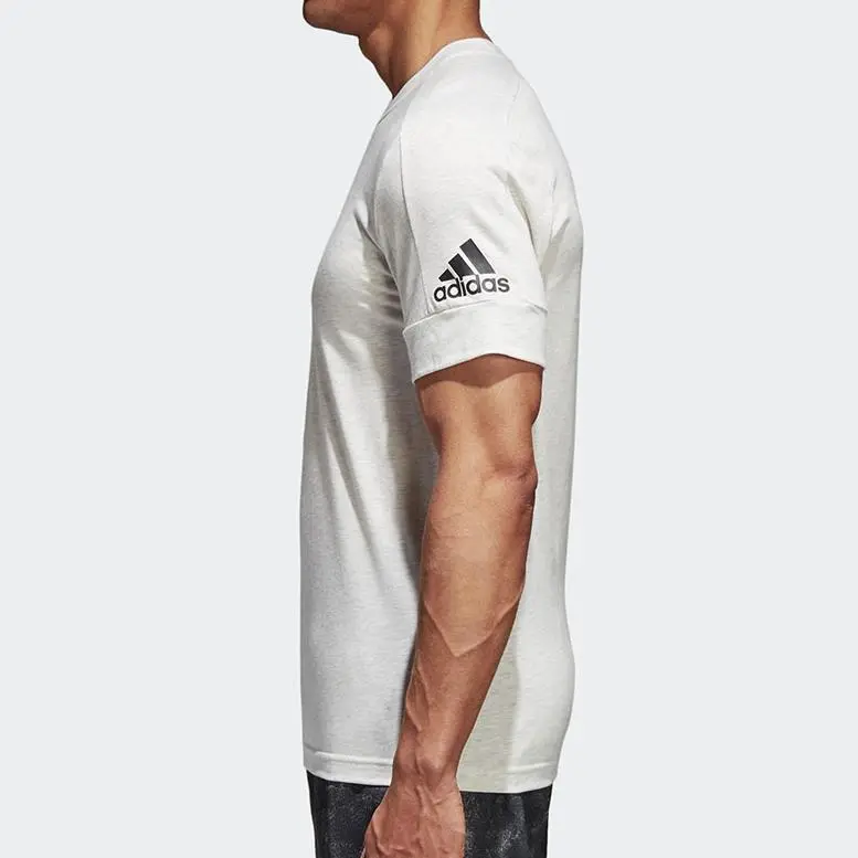 Adidas T Shirt Men's Light Gray-5