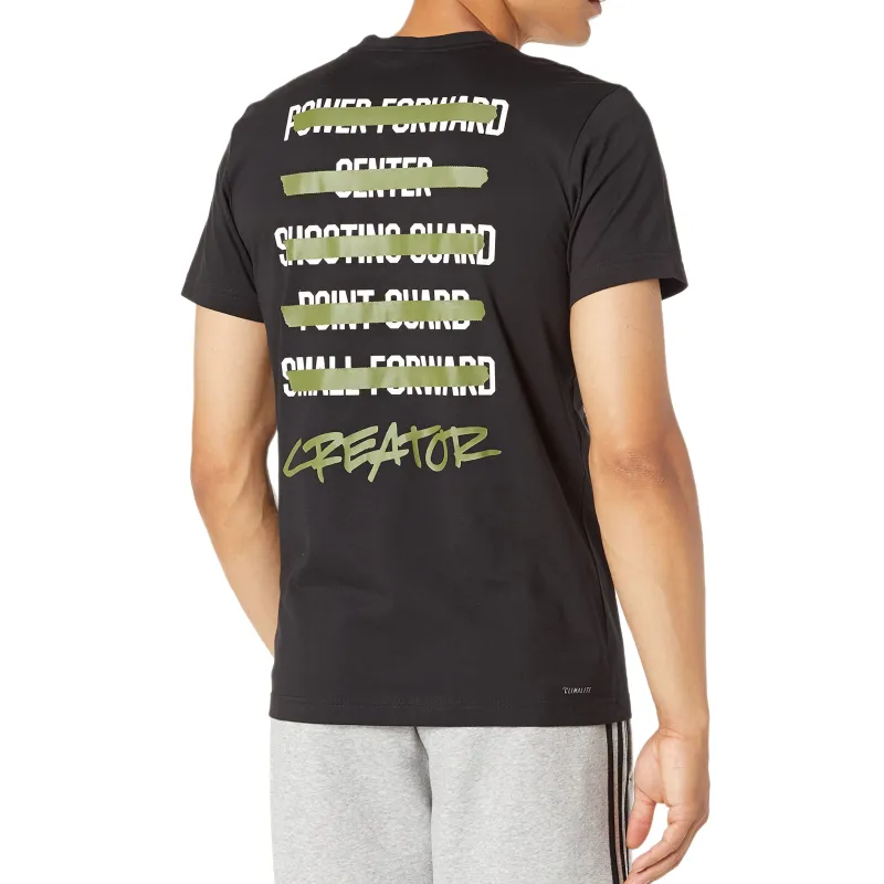Adidas x NBA Not Same Verb Tee Creator Youtube T-Shirt Men's Black-3