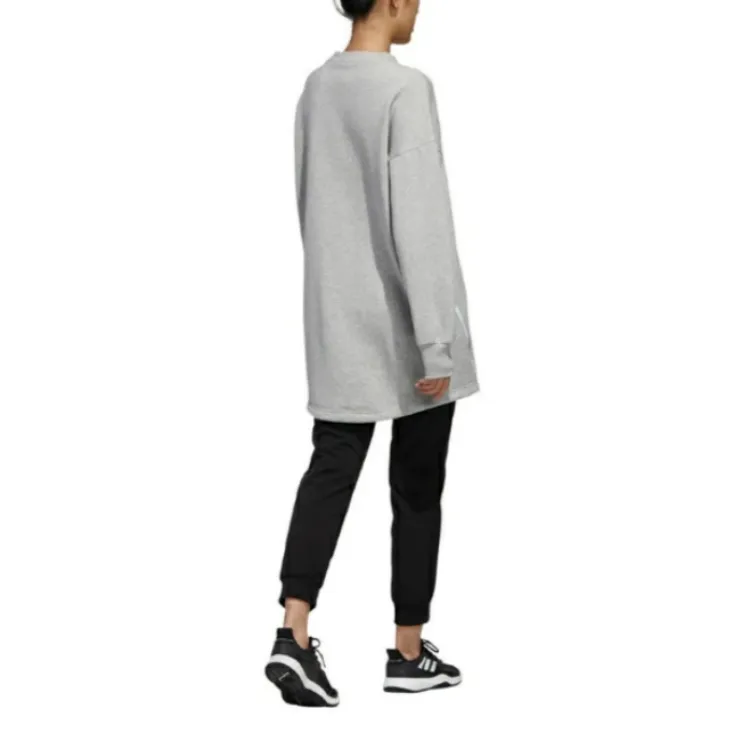 Adidas STYLE TUNIC Sweatshirt Women's Medium Gray-3