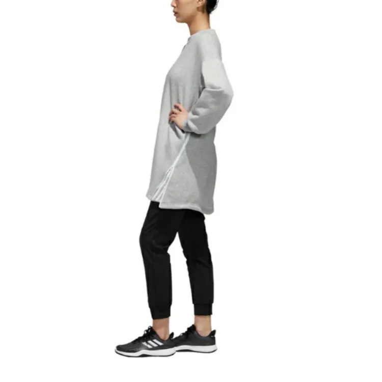 Adidas STYLE TUNIC Sweatshirt Women's Medium Gray-4