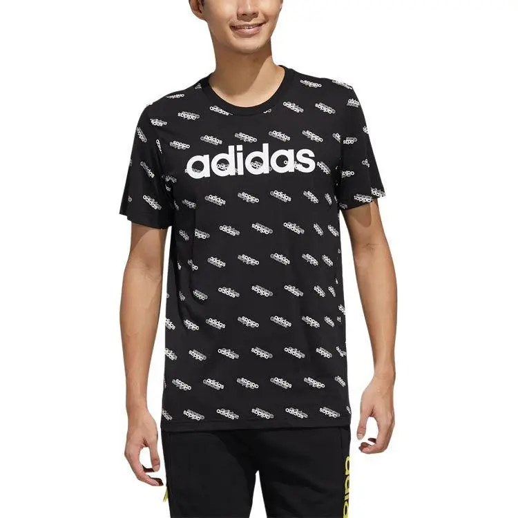 Adidas T-Shirt Men's Black/White-2