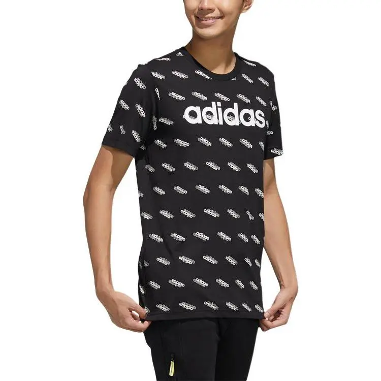 Adidas T-Shirt Men's Black/White-4