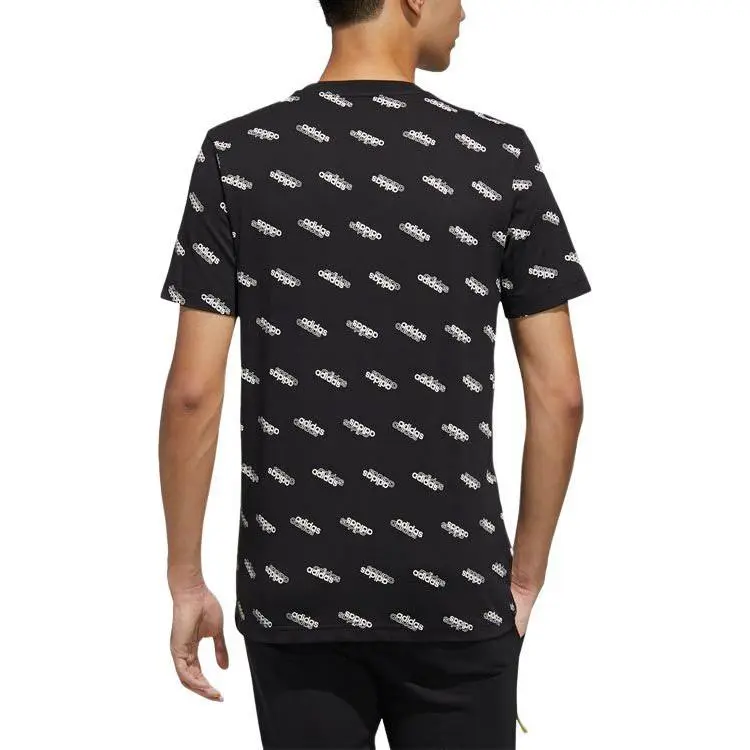 Adidas T-Shirt Men's Black/White-3
