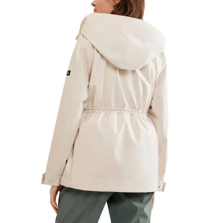 AIGLE Water Resistant Windproof Windbreaker Jacket Women's Sand Pink-2