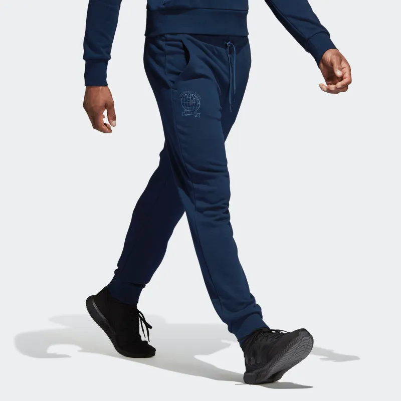 Adidas MUFC Athletic Trousers Men's College Navy-4