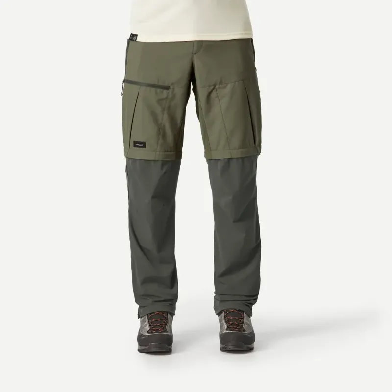 DECATHLON Athletic Trousers Men's Khaki Green/Gray Black-3