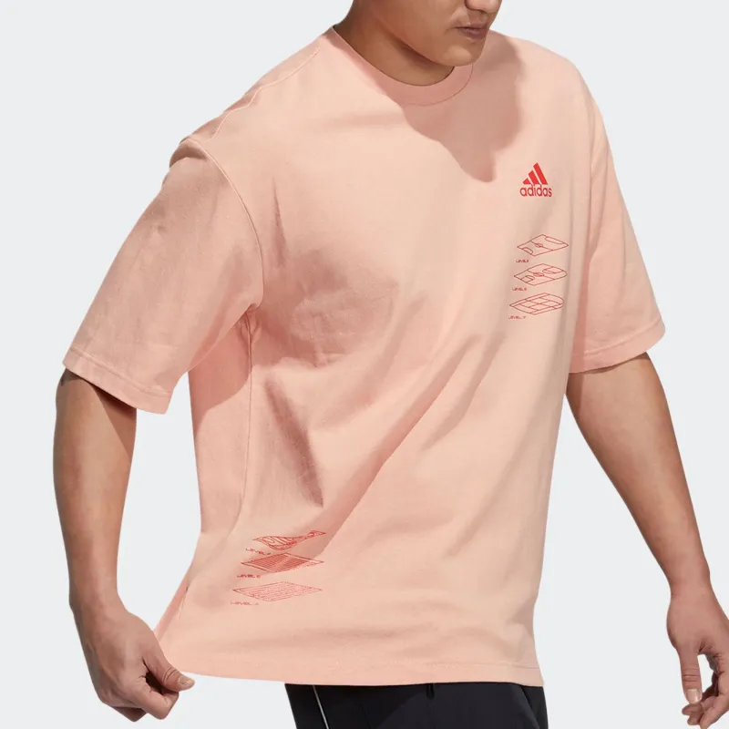 Adidas T-Shirts Men Coral-2