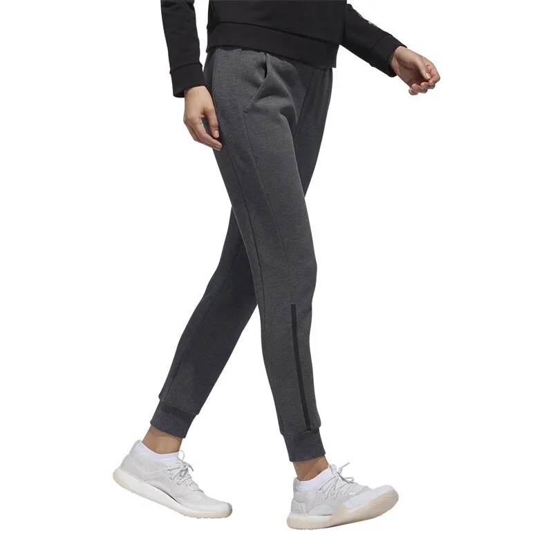 Adidas Knitted Sweatpants Women's Dark Gray-2