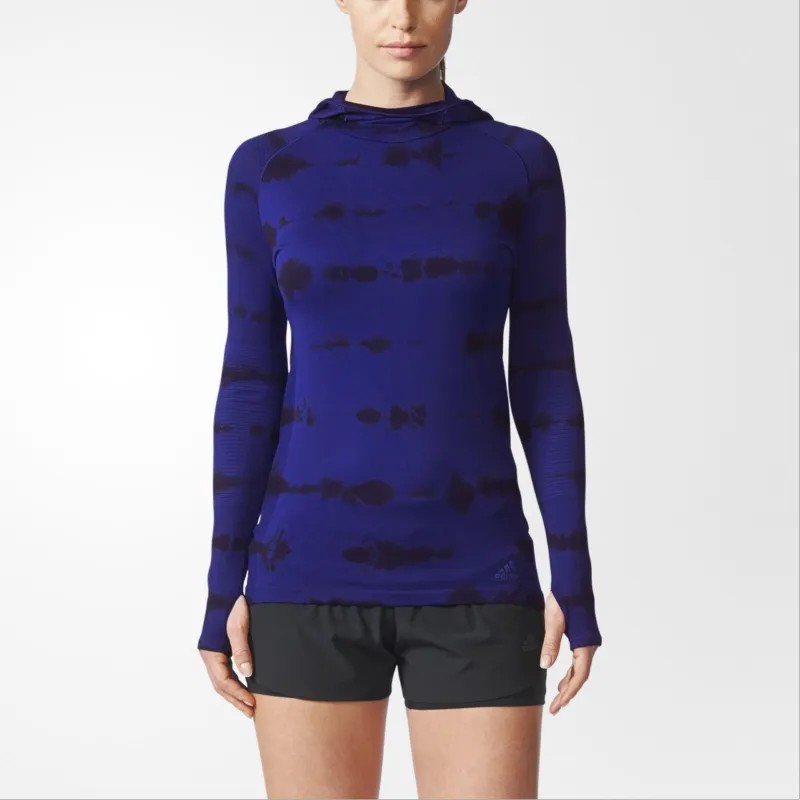 Adidas Primeknit Workout Clothing Women's Purple Blue/Black-2