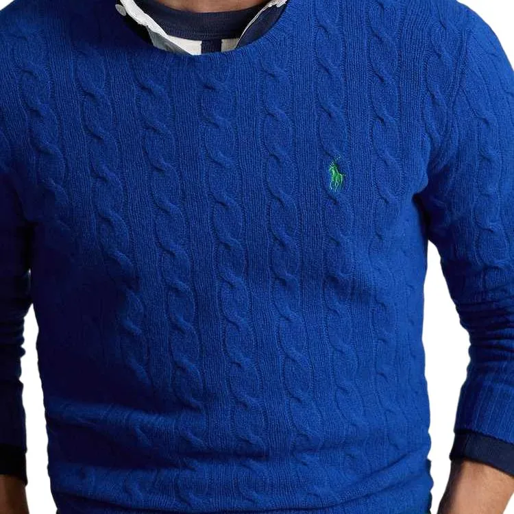Polo Ralph Lauren Pony Embroidered Cable Knit Jumper-4