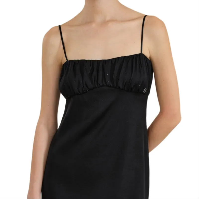 SILKY MIRACLE x YOYOKULALA FW24 Nightgown Women's Ash Gray Black-1
