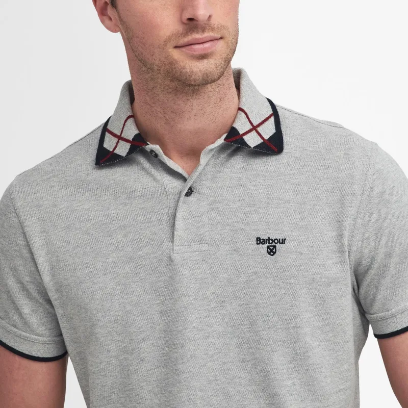 BARBOUR FW24 Polo Shirt Men's Gray-4