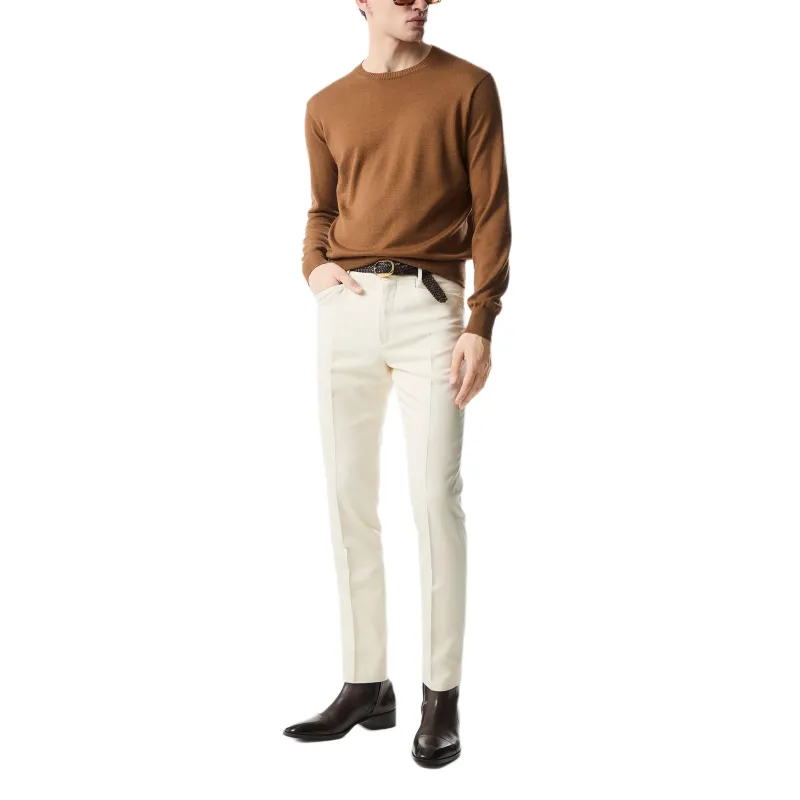 TOM FORD FW24 Knitwear Men's Whiskey Color-1
