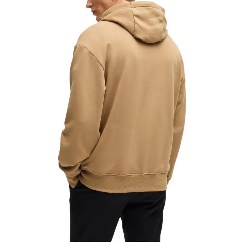 HUGO BOSS Logo Embroidered Drawstring Hoodie-3