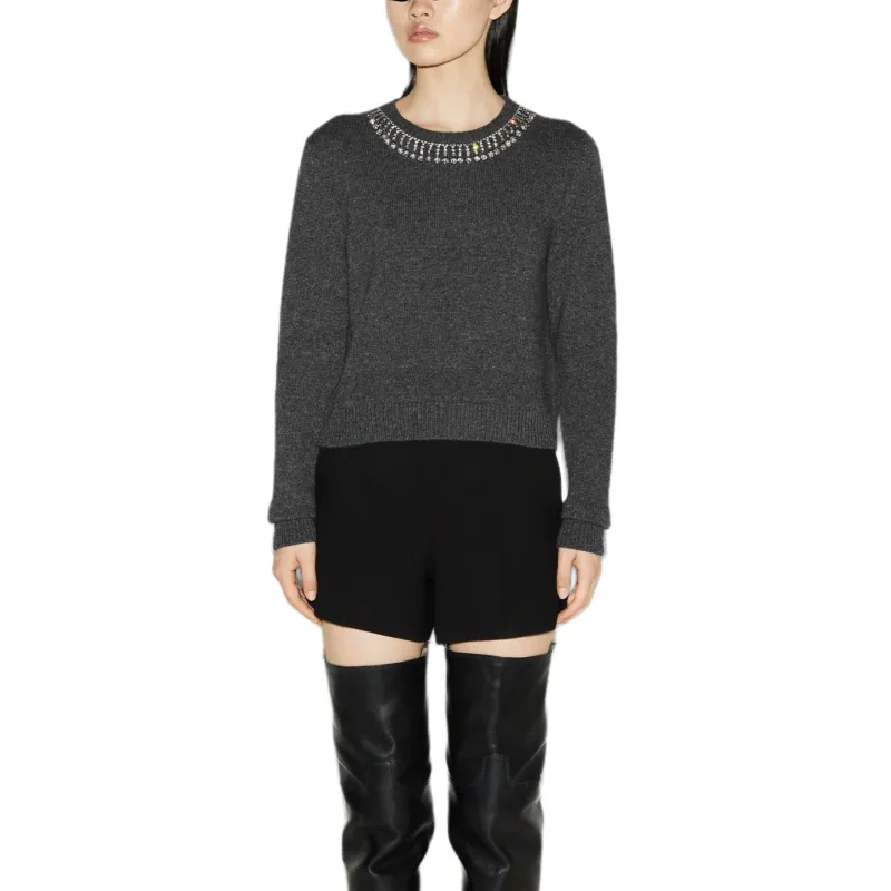 GUCCI Embellished Crewneck Knit Jumper-1