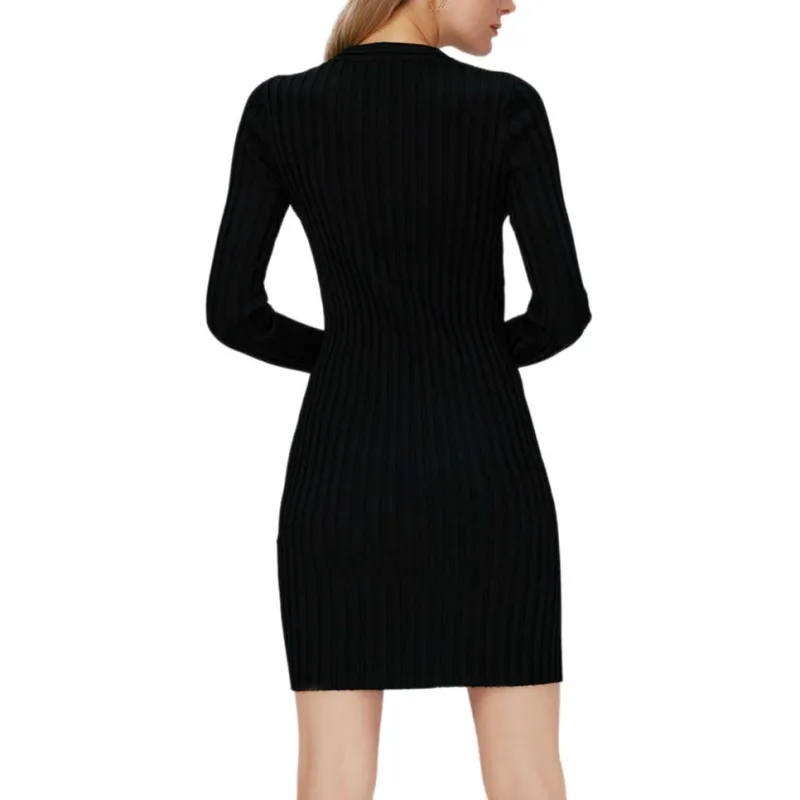 DVF Diane Von Furstenberg Vernoique Ribbed Midi Dress-4