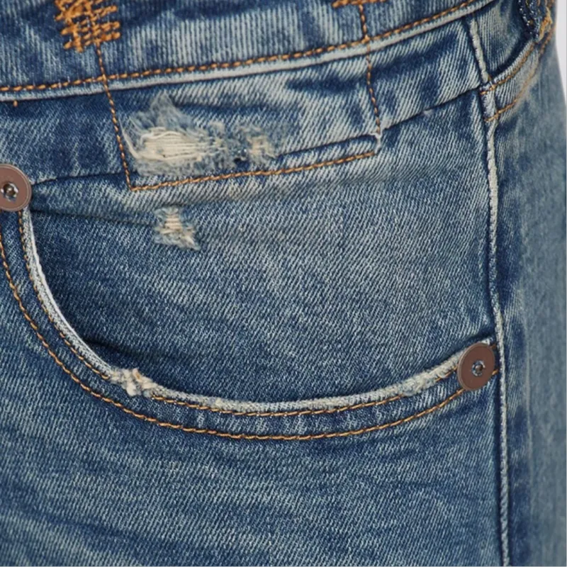 R13 Faded Cropped Jeans-6
