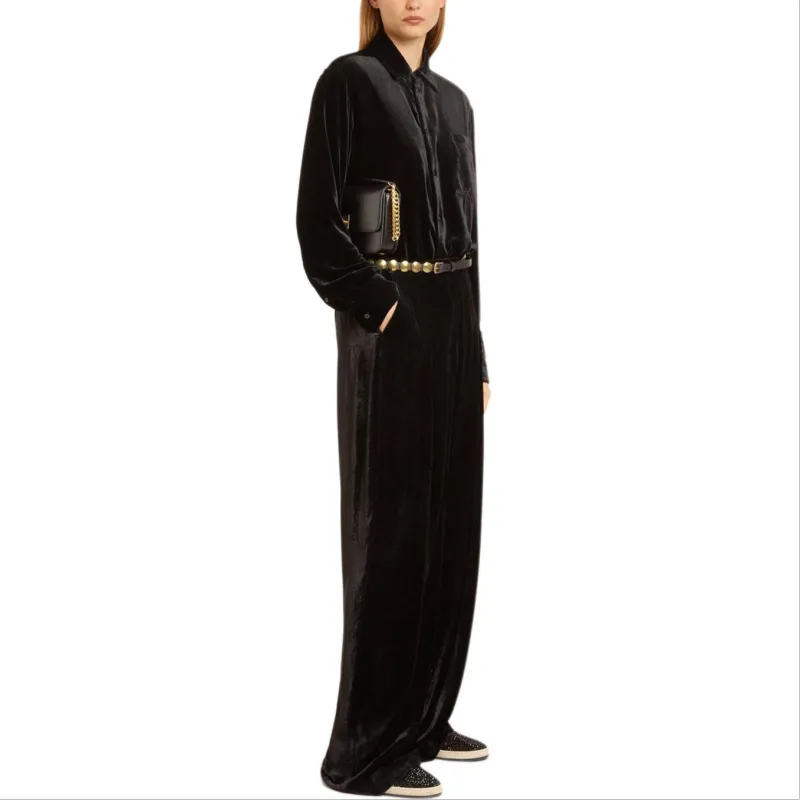 Golden Goose Long Sleeved Buttoned Velvet Shirt-6