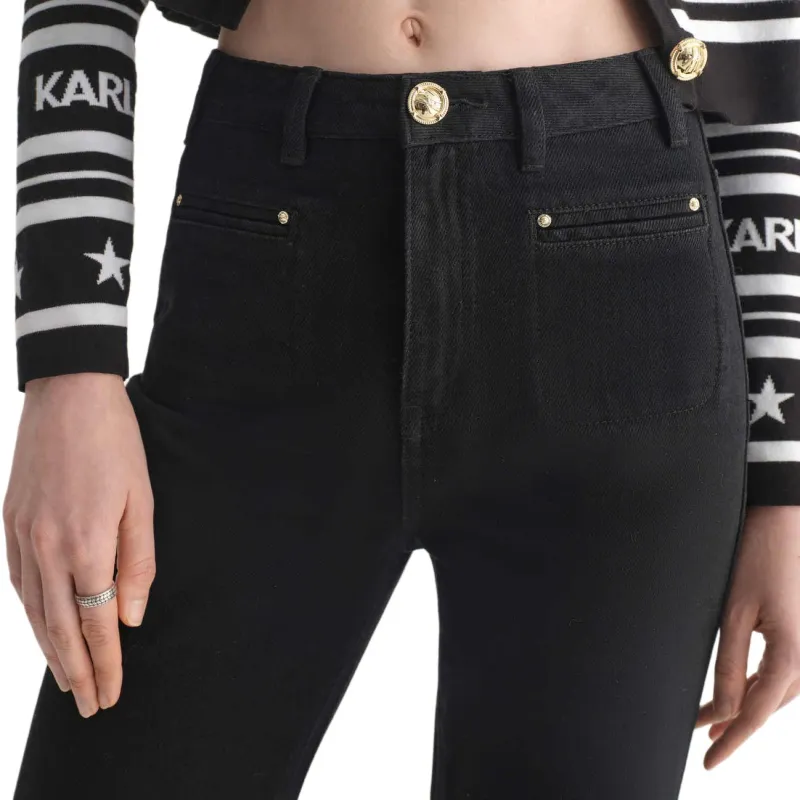 KARL LAGERFELD SS23 Jeans Women's Black-5