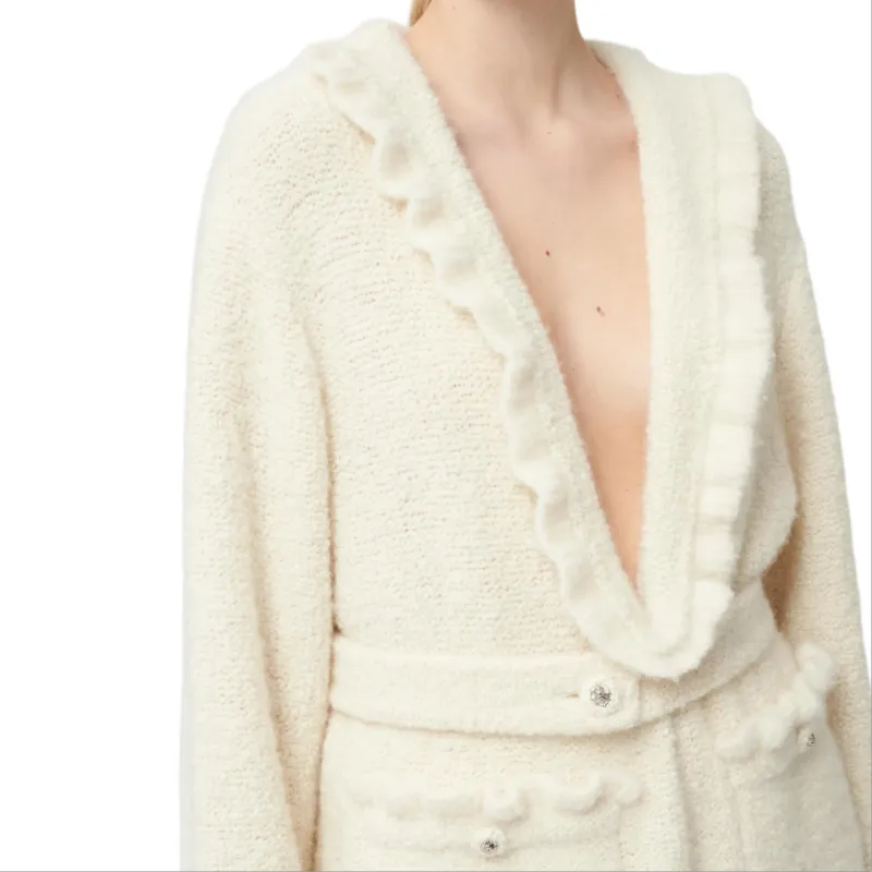 CHANEL FW24 Cashmere Sweater Women's Ivory-2