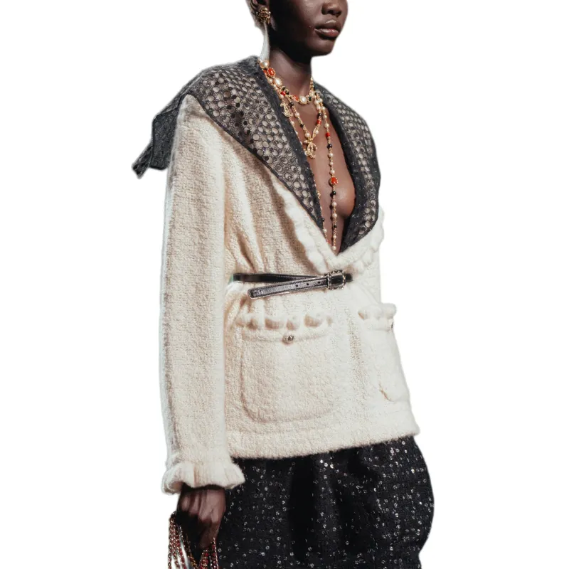 CHANEL FW24 Cashmere Sweater Women's Ivory-1
