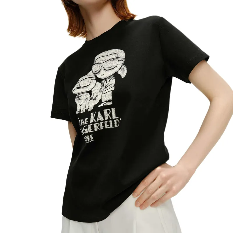 KARL LAGERFELD SS24 Regular T Shirt Women's Black-2