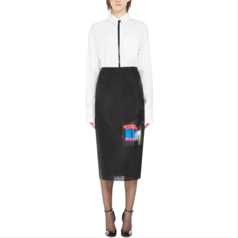 SportMa Casual Long Skirt Women's Black-1