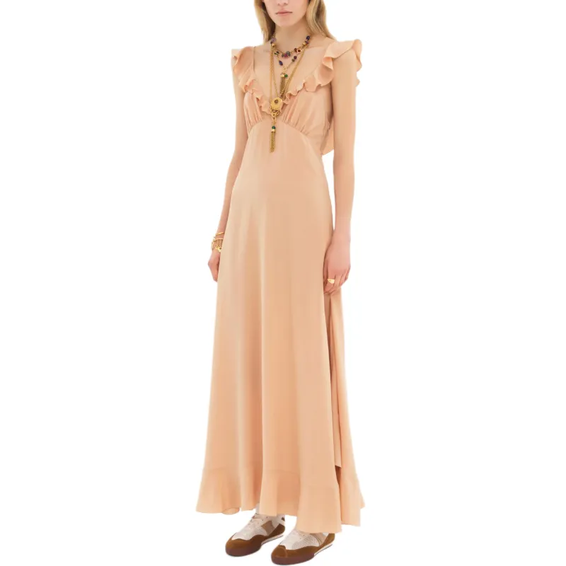 Chloé Crepe De Chine Maxi Dress-3