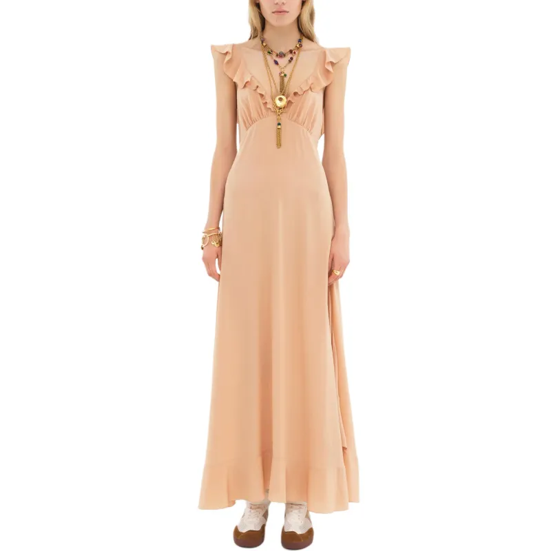 Chloé Crepe De Chine Maxi Dress-1