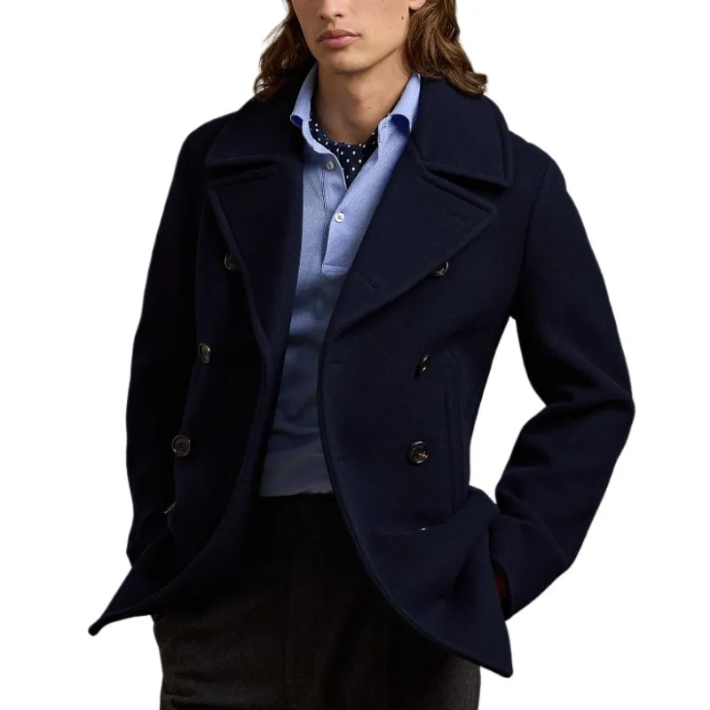 Ralph Lauren Purple Label FW24 Coats Men's Marine Blue-2