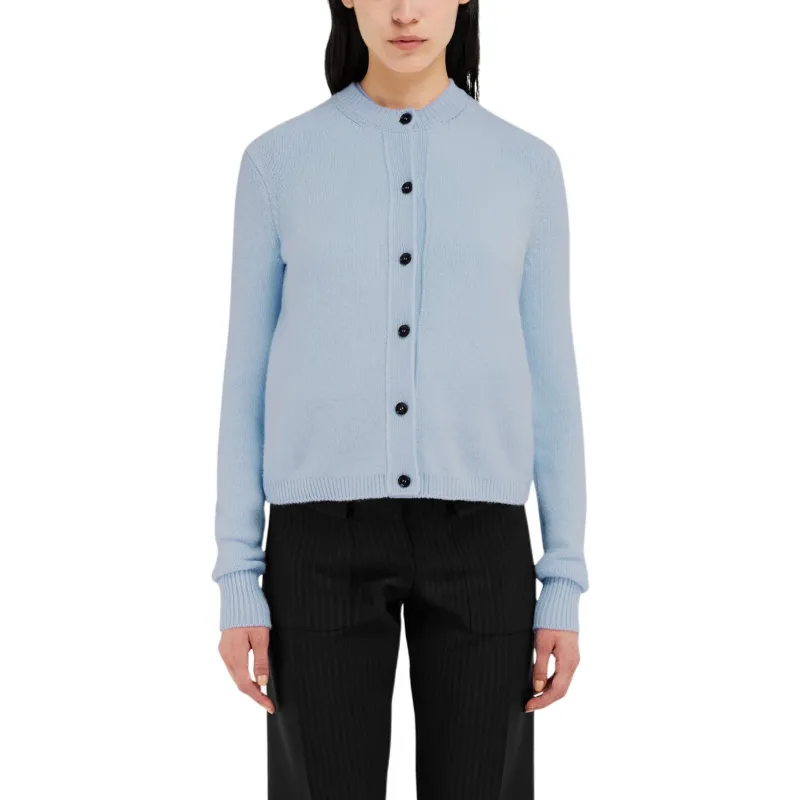 FERRAGAMO FW24 Cashmere Sweater Women's Light Blue-2