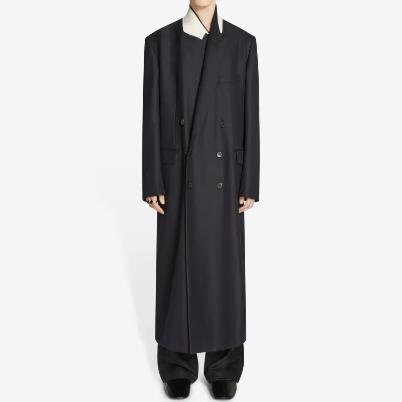 DRIES VAN NOTEN FW24 Coats Men's Marine Blue-1