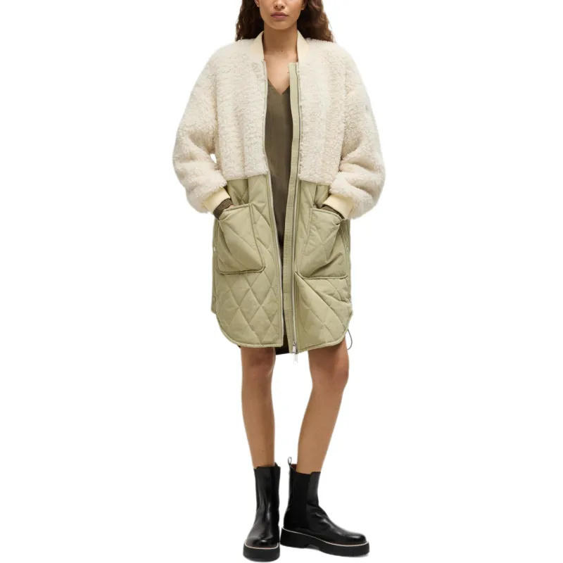 HUGO BOSS SS25 Puffer Jacket Women's Light Beige-1