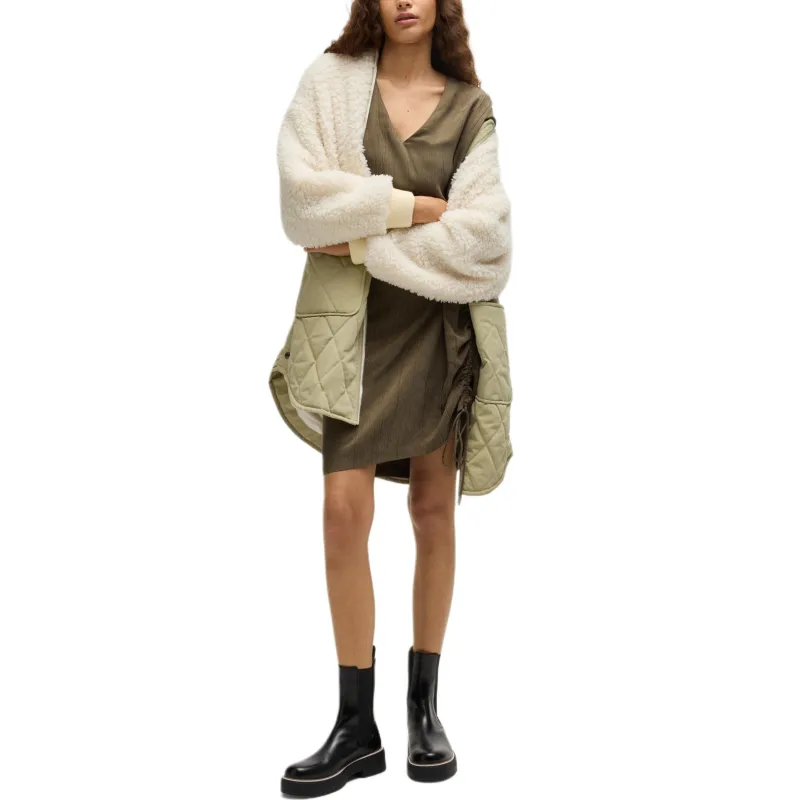 HUGO BOSS SS25 Puffer Jacket Women's Light Beige-2